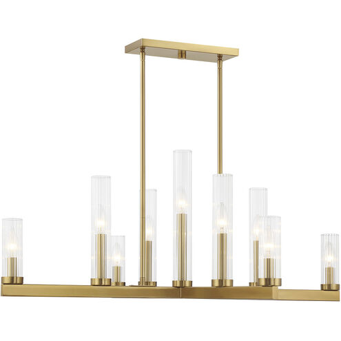 Carina 9 Light 37.75 inch Warm Brass Chandelier Ceiling Light
