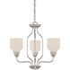 Kirk LED 20.88 inch Polished Nickel Chandelier Ceiling Light