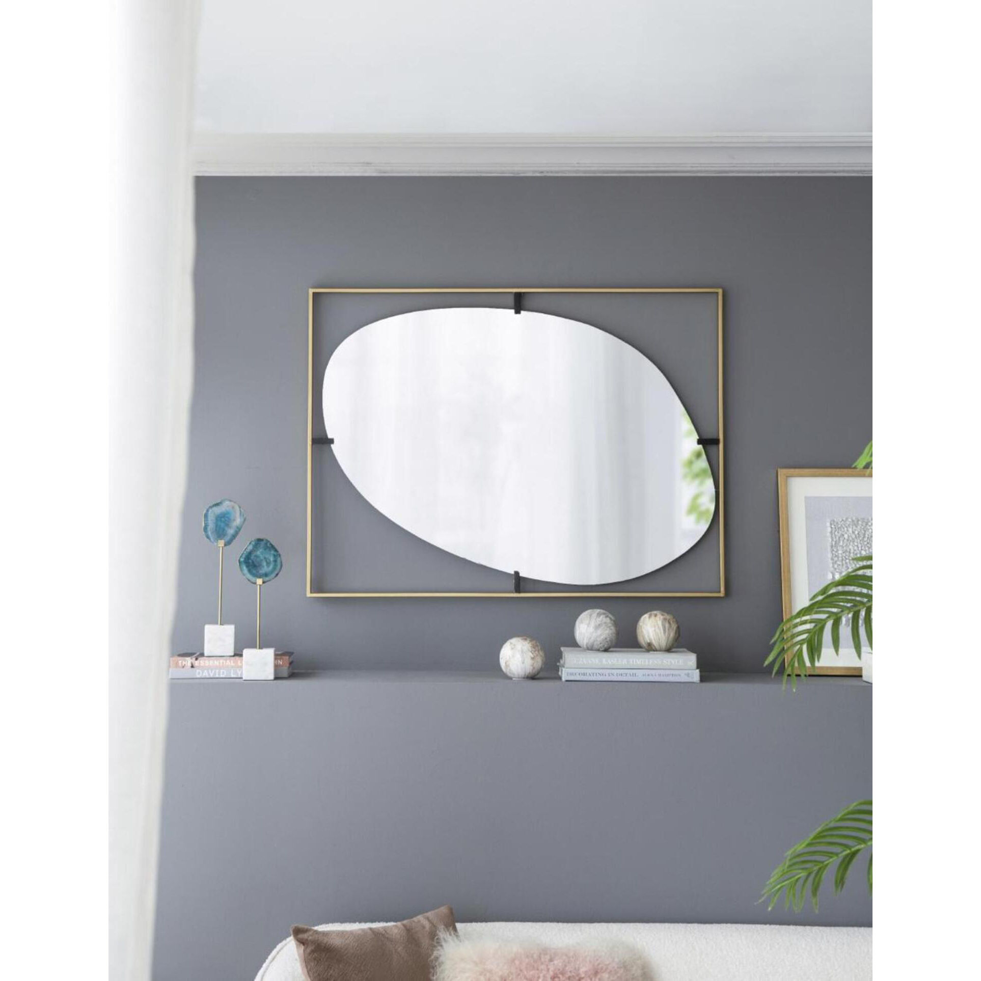 Poppy 40.2 X 29.9 inch Black/Gold Wall Mirror