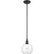 Ballston Concord 1 Light 8 inch Matte Black Mini Pendant Ceiling Light in Incandescent, Clear