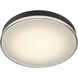 Mona 19.75 inch Matte black Flush Mount Ceiling Light