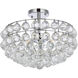 Savannah 3 Light 16 inch Chrome Flush Mount Ceiling Light