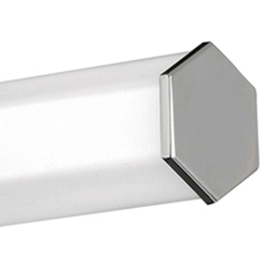 Facet LED 32 inch Polished Nickel Vanity Light Wall Light, Vertical