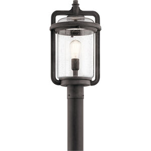 Andover 1 Light 20 inch Weathered Zinc Outdoor Post Lantern