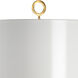 Chelsea House 41 inch 100.00 watt White Glaze Table Lamp Portable Light