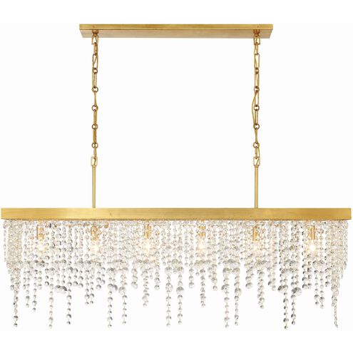 Winham 6 Light 49 inch Antique Gold Chandelier Ceiling Light