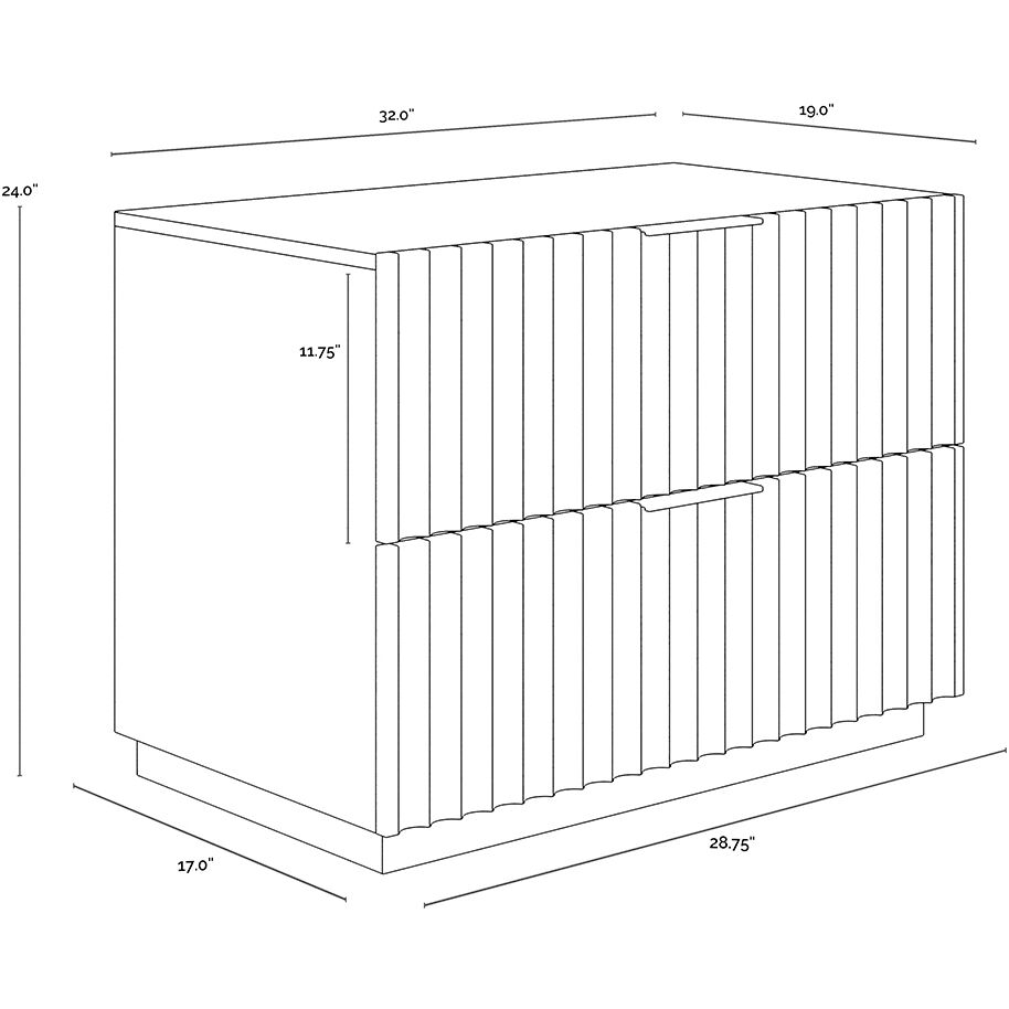 Carlin 32 X 24 inch Taupe Night Stand