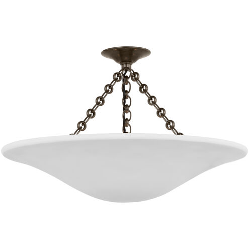AERIN Mollino LED 24 inch Bronze Semi-Flush Mount Ceiling Light