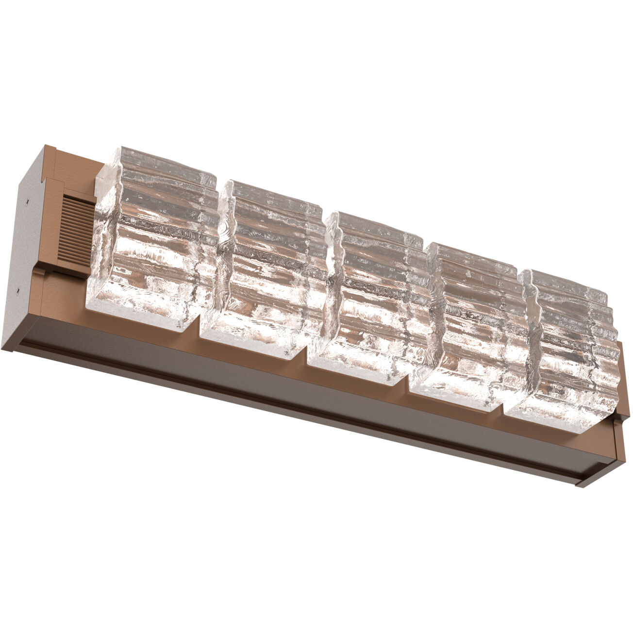 Tessera LED 18.5 inch Burnished Bronze Vanity Light Wall Light in 3000K LED, Wave Cast, Small