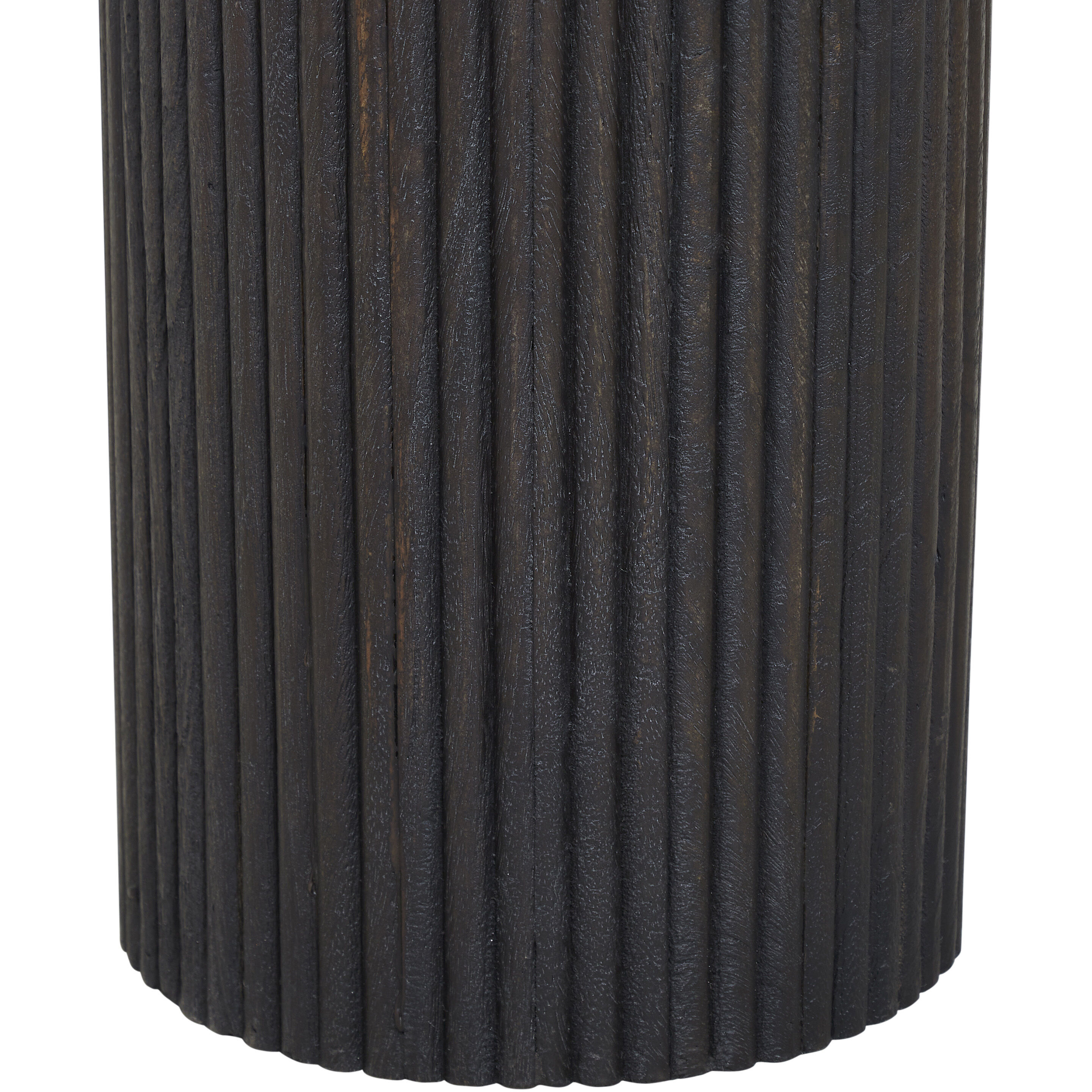 Alessio 24 X 18 inch Walnut and White Marble Side Table