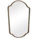 Naomi 36.75 X 24.5 inch Plated Antique Brass Mirror