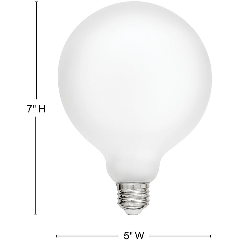 LumiGlo Med. 2 watt 120v 2700 LED Bulb in Matte White