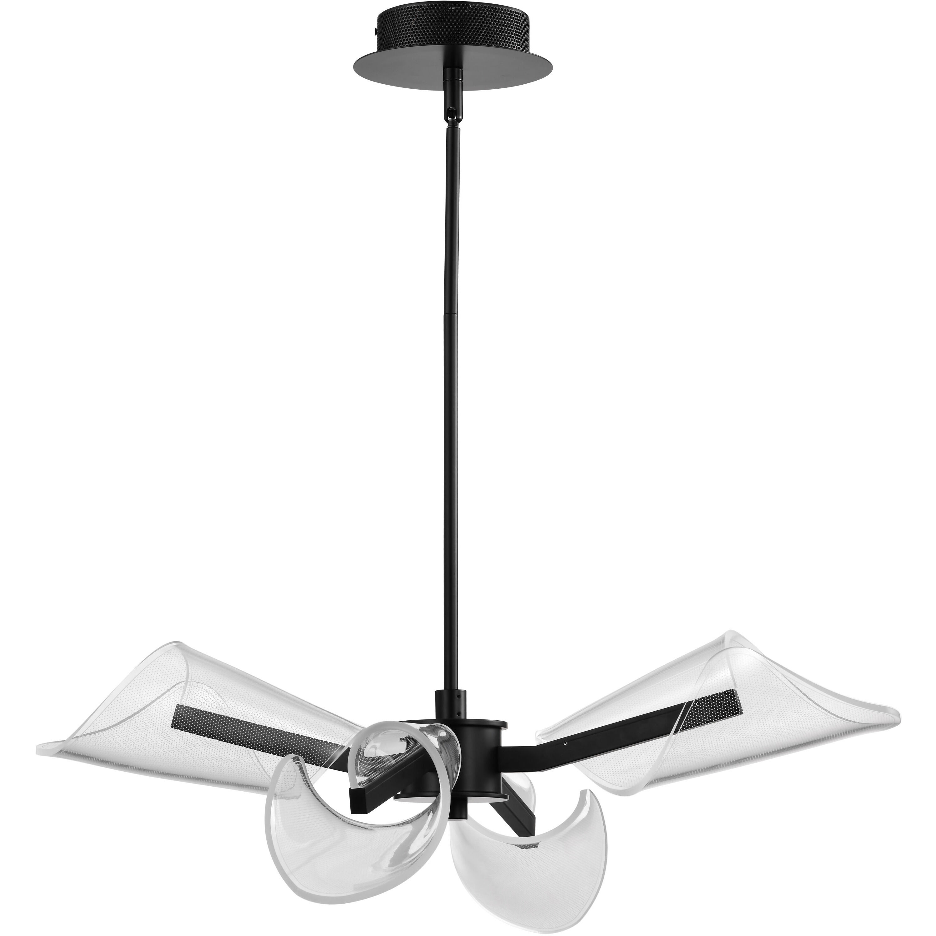 Sedona LED 27.13 inch Matte Black Chandelier Ceiling Light