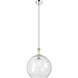 Astor 1 Light 14 inch Polished Nickel Pendant Ceiling Light in Clear Glass