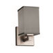 Textile LED 5 inch Brushed Nickel Wall Sconce Wall Light