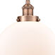 Edison Beacon LED 10 inch Antique Copper Mini Pendant Ceiling Light