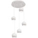 Roxy 5 Light 24 inch White Quintuple Round Pendant Ceiling Light