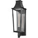 Coastal Elements Georgetown 1 Light 26.75 inch Black Outdoor Wall Mount