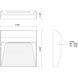Casa LED 4.63 inch Grey Exterior Wall Sconce in Gray