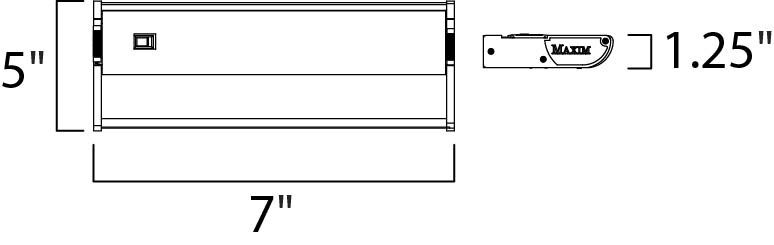 CounterMax MX-X12 120 Xenon 7 inch Metallic Bronze Under Cabinet Kit