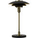 Rancho Mirage 22 inch 23.00 watt Matte Black and Weathered Brass Table Lamp Portable Light