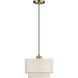 Manorwood 1 Light 12 inch Antique Brass Pendant Ceiling Light