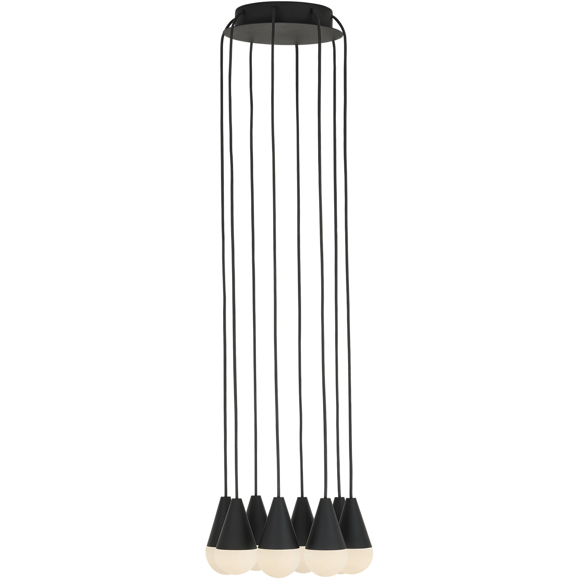 Sean Lavin Cupola 8 Light 10.5 inch Nightshade Black Chandelier Ceiling Light