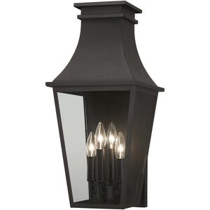 Gloucester 4 Light 22 inch Sand Coal Outdoor Wall Mount, The Great Outdoors