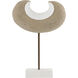 Don Beige with White and Bronze Object