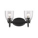 Parrish 2 Light 14 inch Matte Black Bath Vanity Wall Light