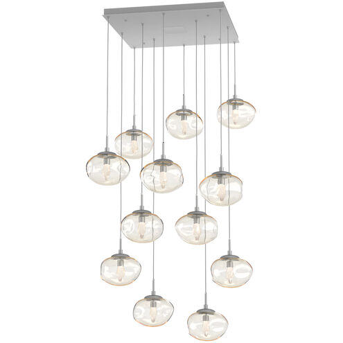 Nova LED LED Classic Silver Chandelier Ceiling Light, Square Multi-Pendant