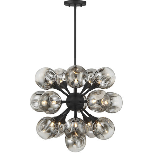 Matisse 16 Light 22 inch Matte Black Chandelier Ceiling Light