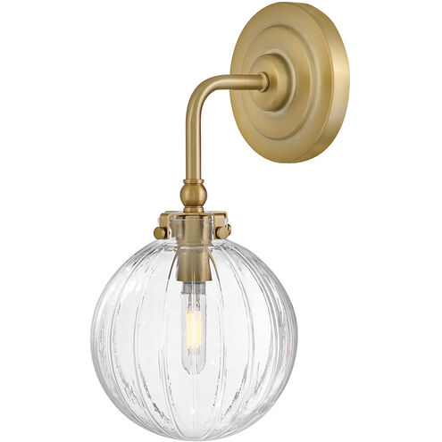 Helene 1 Light 7.25 inch Lacquered Brass Bath Sconce Wall Light, Medium