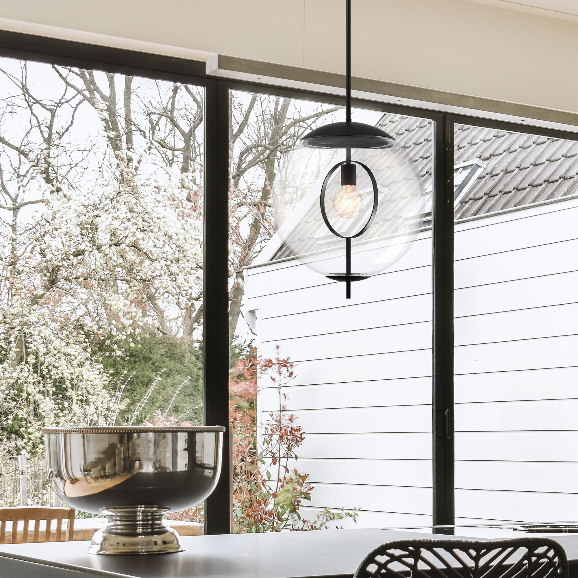 Celeste 1 Light 15.75 inch Matte Black Pendant Ceiling Light