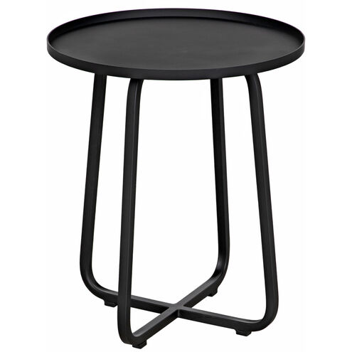 Kimana 24 X 20.5 inch Matte Black Side Table