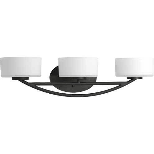 Calven 3 Light 25 inch Forged Black Bath Vanity Wall Light