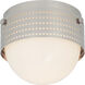 Kelly Wearstler Precision LED 4.75 inch Polished Nickel Flush Mount Ceiling Light