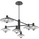 Atmosphere Cirrus LED Graphite Mobile Chandelier Ceiling Light in 3000K LED, Smoke Granite