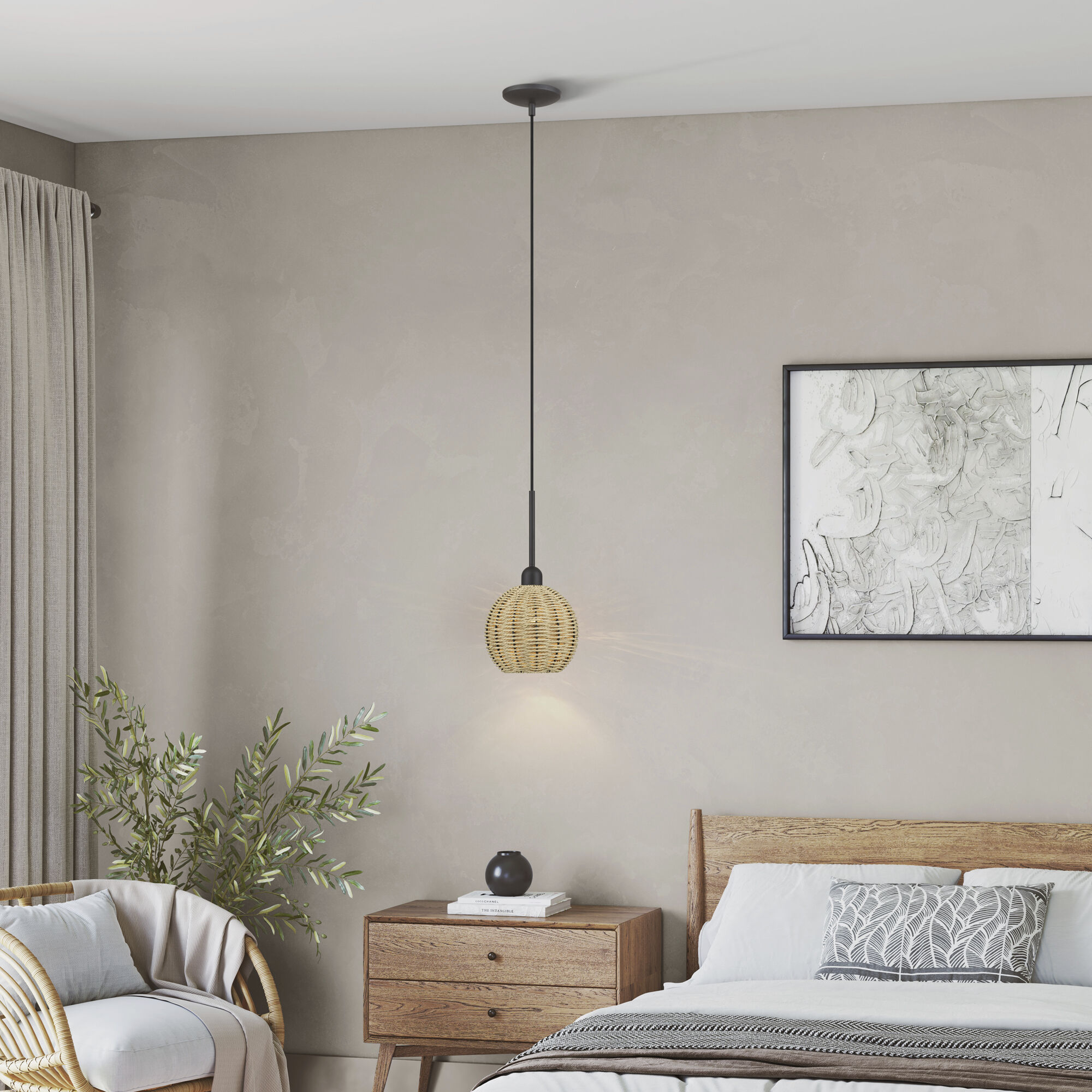 Summervine 1 Light 8 inch Bronze Pendant Ceiling Light, Mini Globe