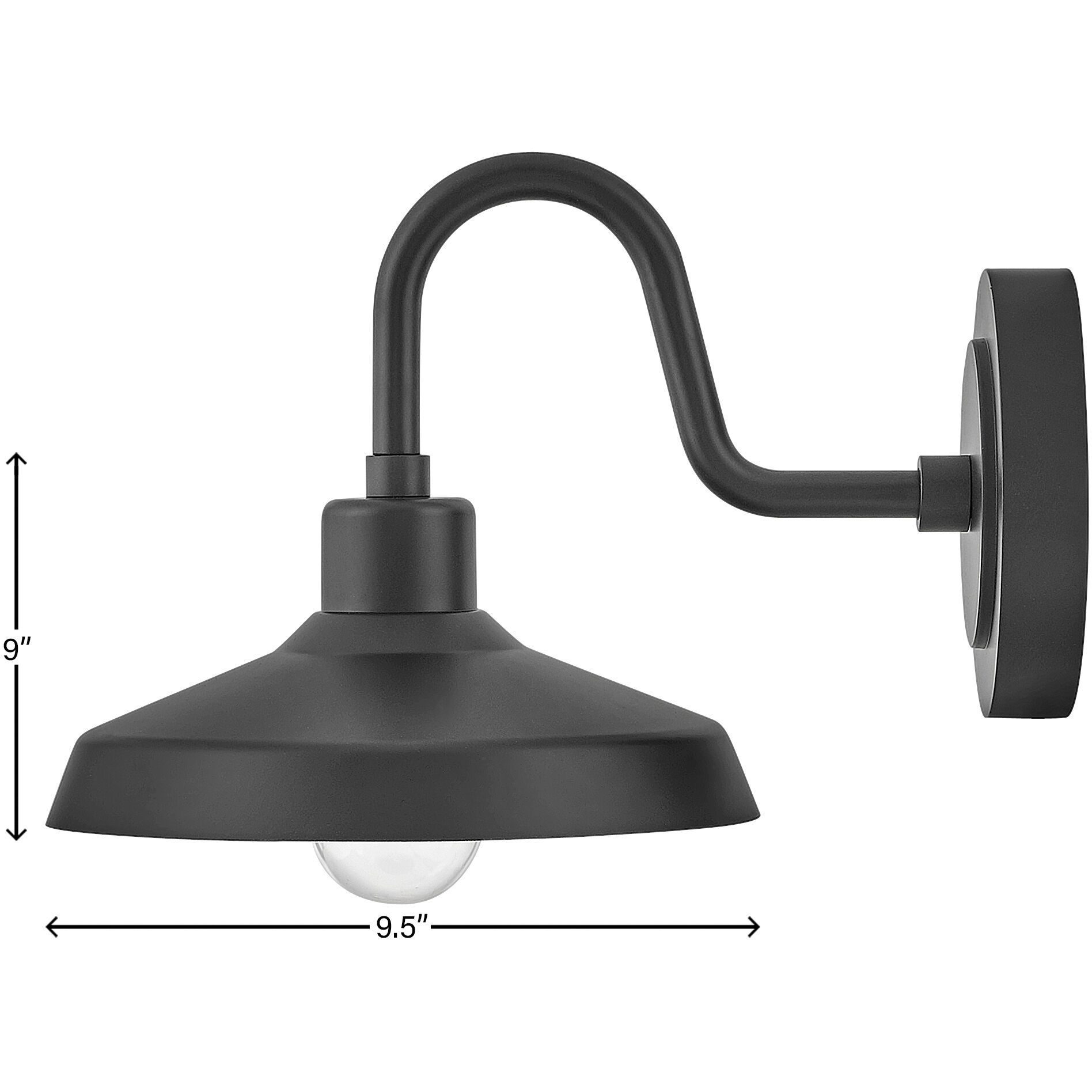 Coastal Elements Forge Outdoor Wall Mount Lantern in Black