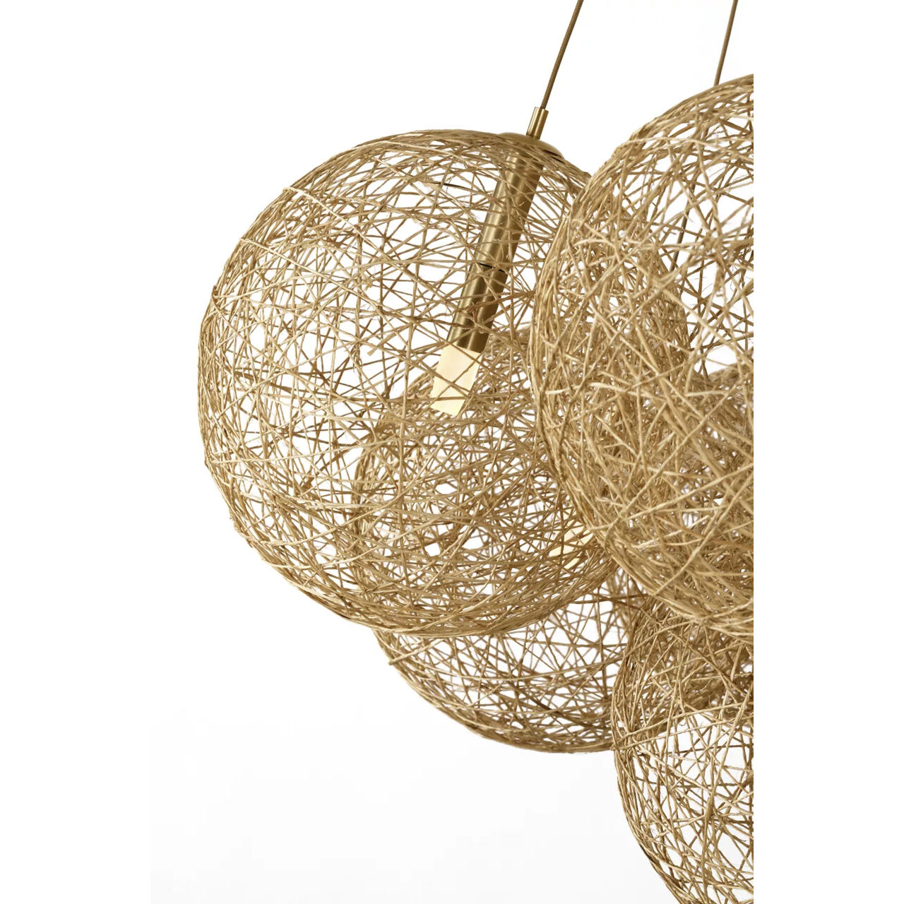 Marie Flanigan Barlow LED 38.75 inch Natural Jute Chandelier Ceiling Light