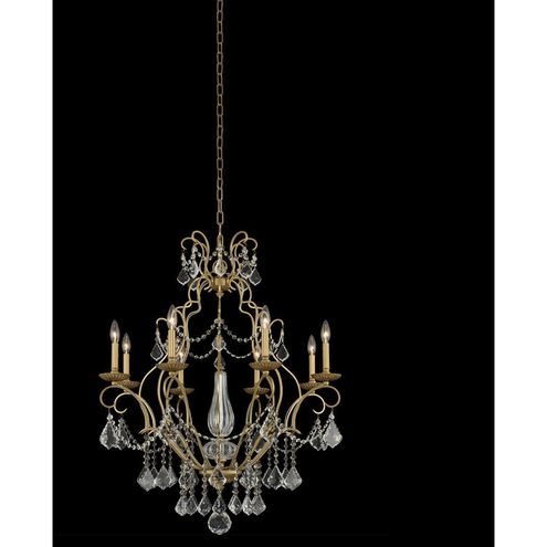 Elise 8 Light 32 inch Gold Patina Chandelier Ceiling Light