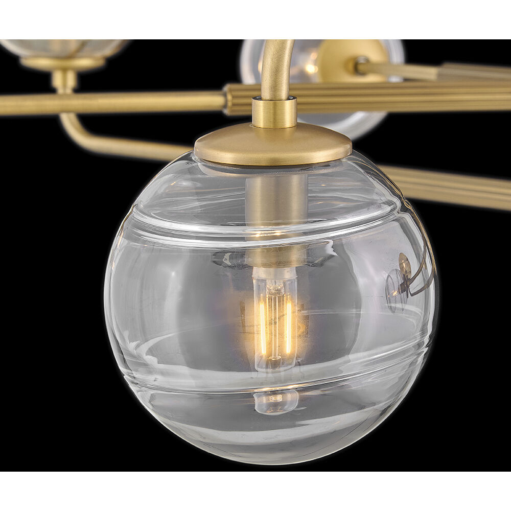 Oberon 8 Light 48 inch Heritage Brass Chandelier Ceiling Light