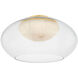 Moore 1 Light 17 inch Aged Brass Flush Mount Ceiling Light