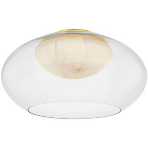 Moore 1 Light 17 inch Aged Brass Flush Mount Ceiling Light