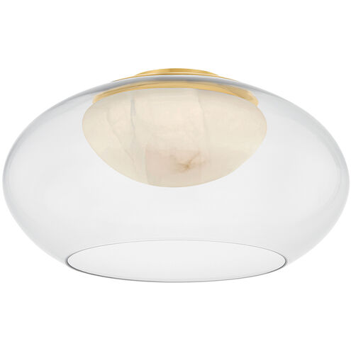 Moore 1 Light 17 inch Aged Brass Flush Mount Ceiling Light