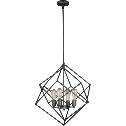 Rad 4 Light 24 inch Warm Pewter Pendant Ceiling Light