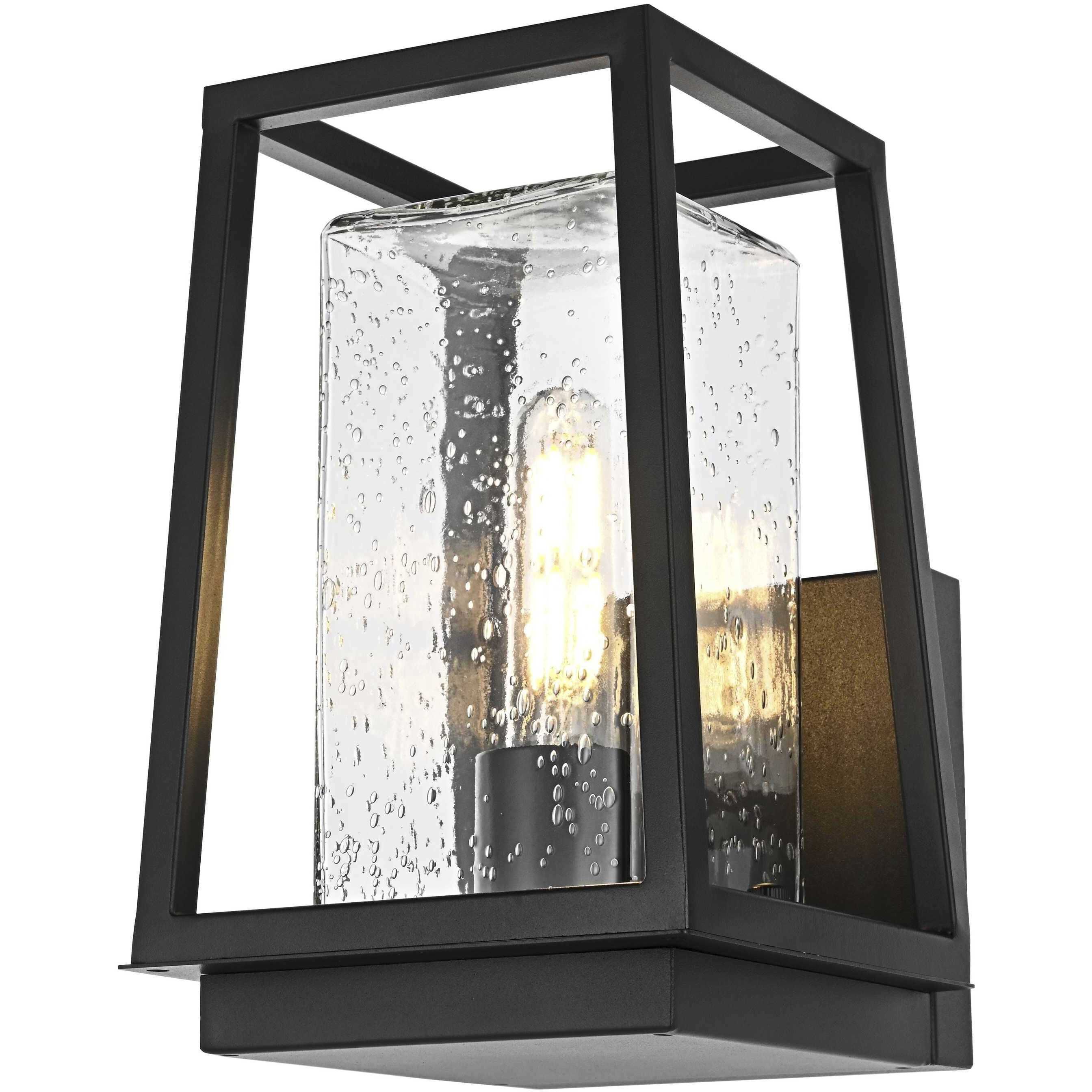 Lehigh 1 Light 10.5 inch Black Outdoor Wall Sconce