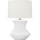 Hable Bone 25.63 inch 9 watt Matte White Ceramic Table Lamp Portable Light