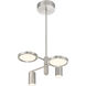 Swivel LED 19.75 inch Brushed Nickel Chandelier Ceiling Light